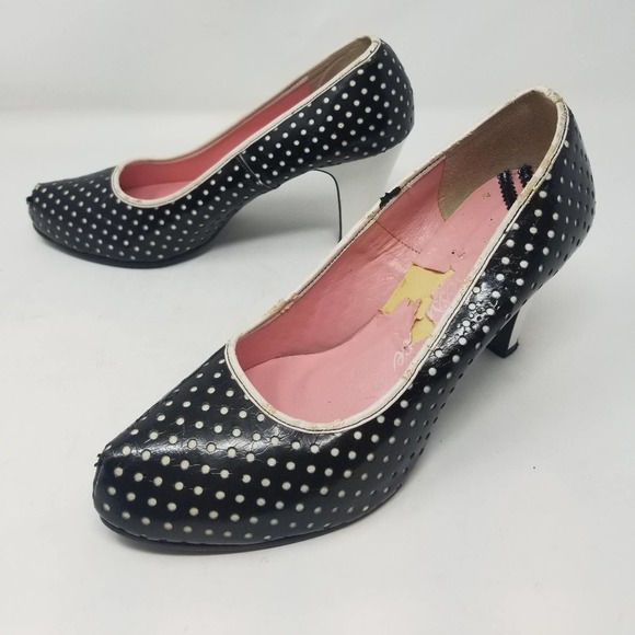 Rosessence Vintage Japanese Polka Dot Pumps - Picture 2 of 11